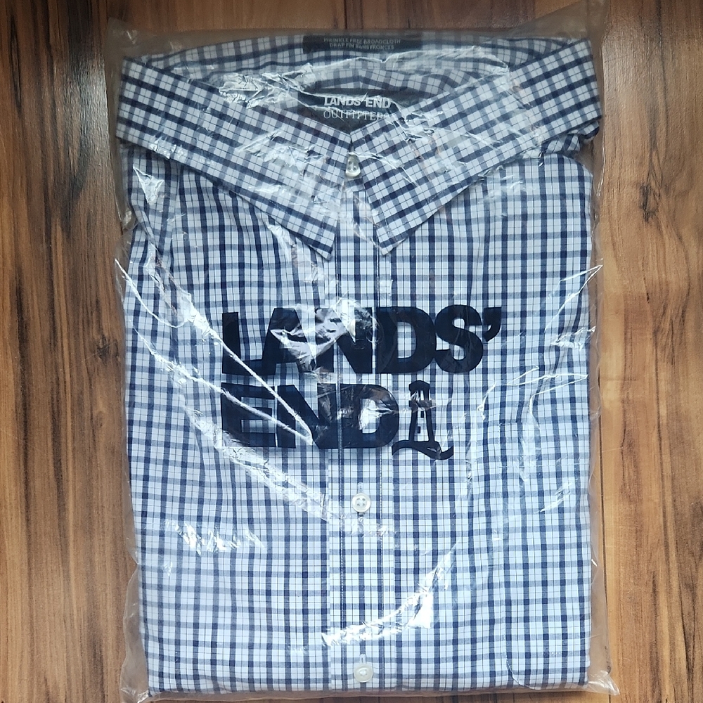 New - Lands End Button Down